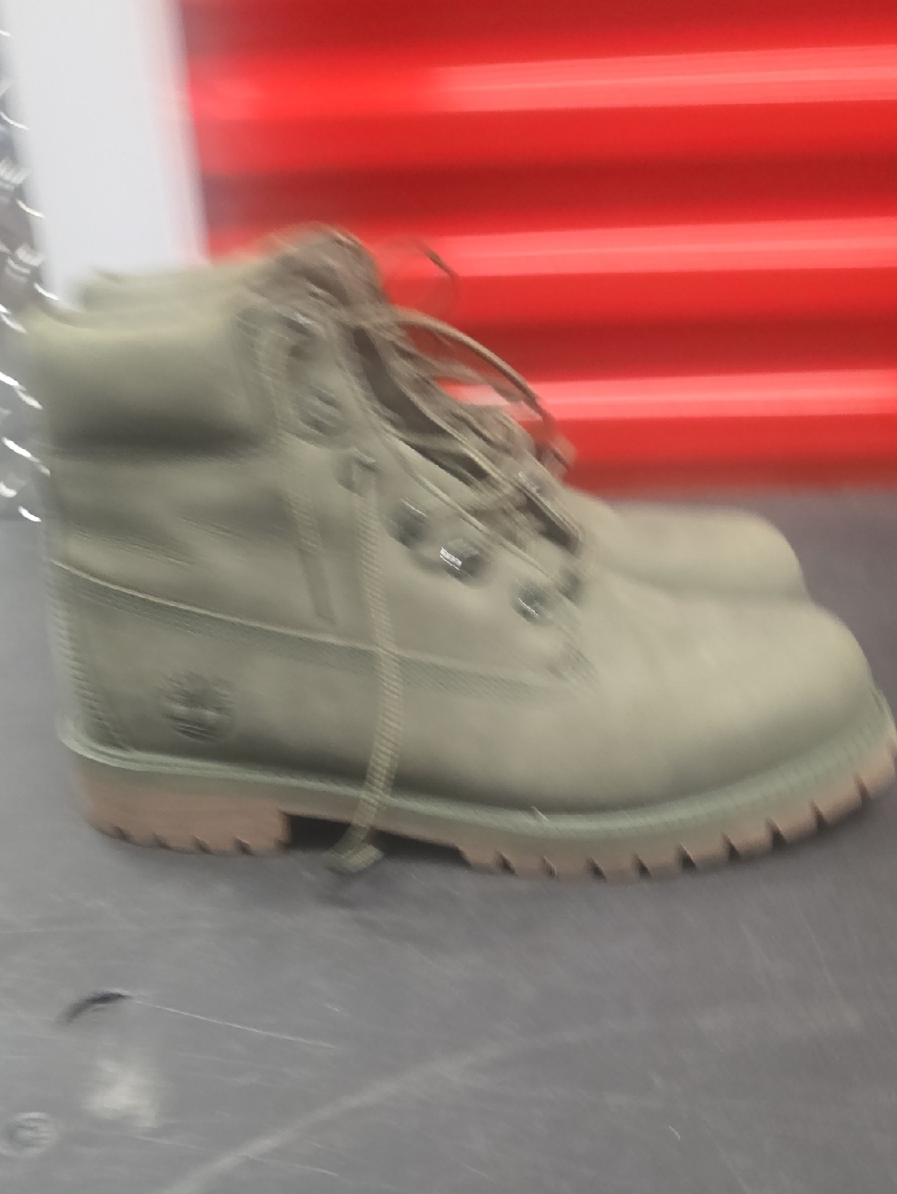 Timberland Orange Padded Boot KIDS 5.5/WOMAN SIZE 7***